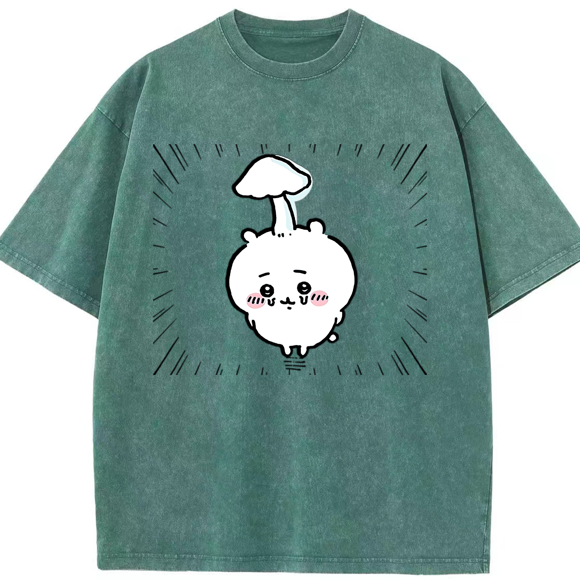 （画像用） ちいかわ ちいかわ Chii-kawa chiikawa 綿100% ヴィンテージ風 半袖Tシャツ（フロントプリント）